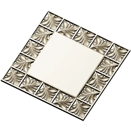 Ornate Acanthus Frame STL for CNC Milling