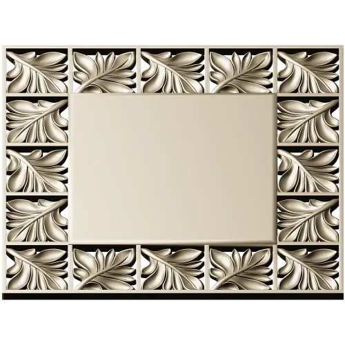 Ornate Acanthus Frame STL for CNC Milling