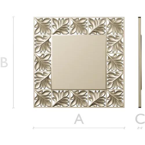 Ornate Acanthus Frame STL for CNC Milling