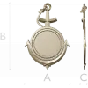 Anchor Medallion - STL 3D Model for CNC