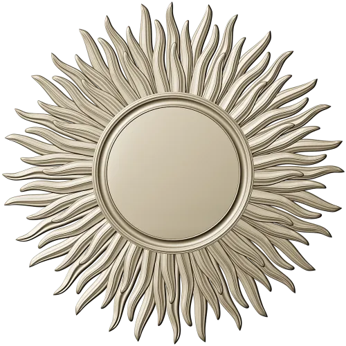 Sunburst Rosette STL for CNC