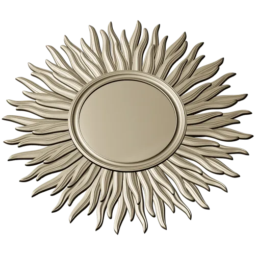 Sunburst Rosette STL for CNC