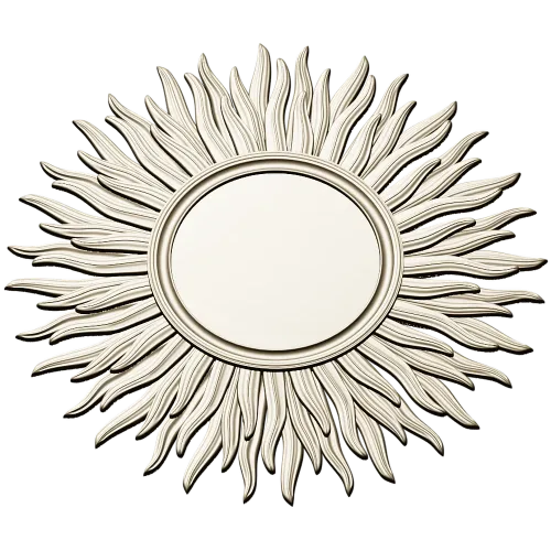 Sunburst Rosette STL for CNC