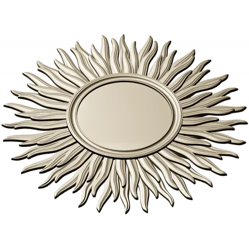 Sunburst Rosette STL for CNC