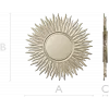 Sunburst Rosette STL for CNC