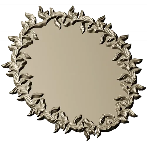 Oval Laurel Frame STL for CNC Router
