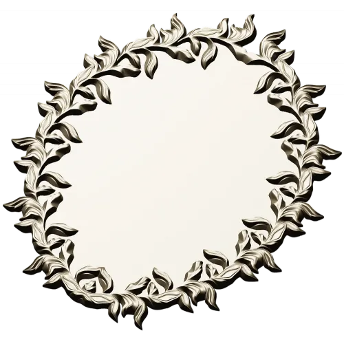 Oval Laurel Frame STL for CNC Router