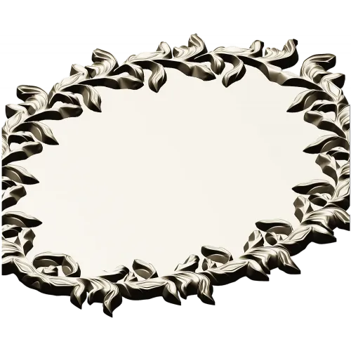 Oval Laurel Frame STL for CNC Router