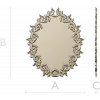 Oval Laurel Frame STL for CNC Router