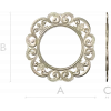 Ornate Rococo Round-in-Square Frame STL for CNC
