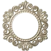 Baroque Round Frame STL for CNC - Ornate Rocaille Design