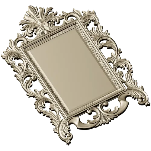 Baroque Acanthus Frame STL for CNC