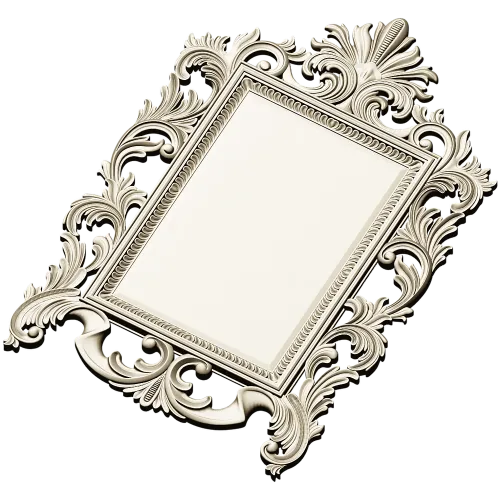 Baroque Acanthus Frame STL for CNC