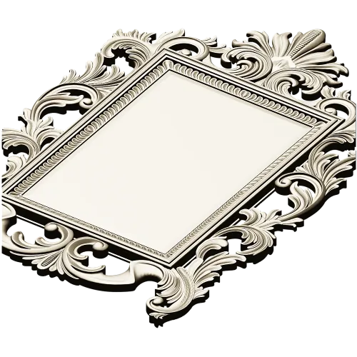 Baroque Acanthus Frame STL for CNC