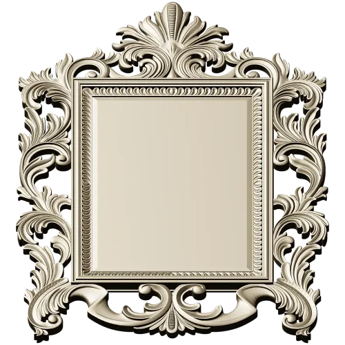 Baroque Acanthus Frame STL for CNC