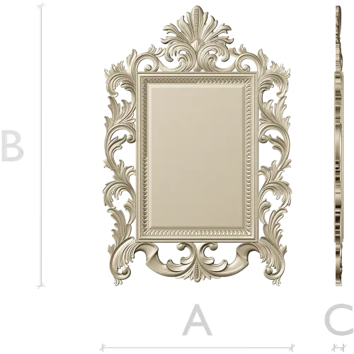 Baroque Acanthus Frame STL for CNC