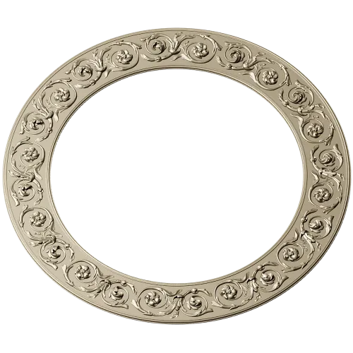 Декоративная круглая рамка с розетками - STL модель для ЧПУ