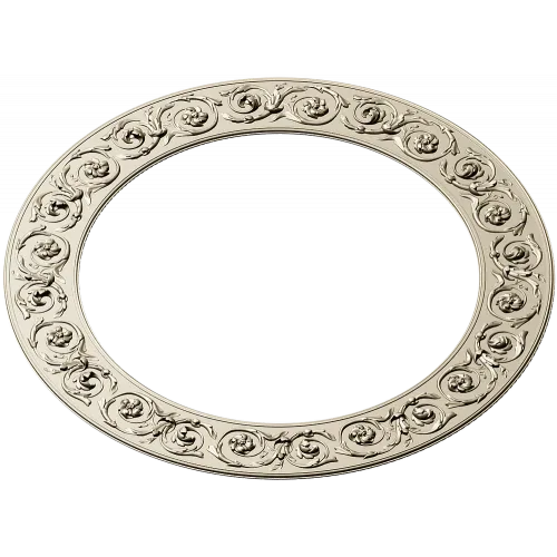 Декоративная круглая рамка с розетками - STL модель для ЧПУ