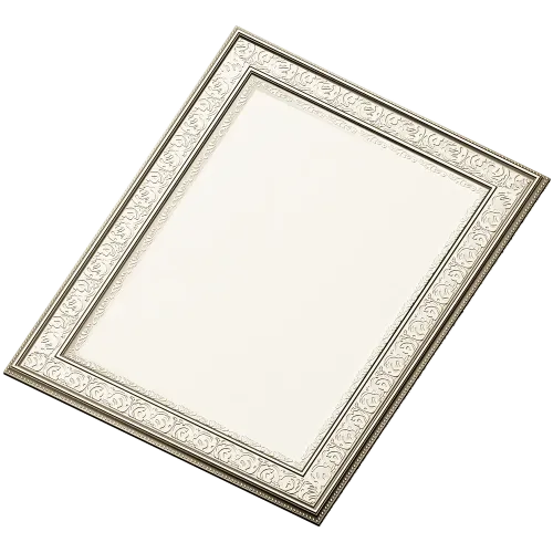 Ornate Rectangular Frame - STL 3D model for CNC milling