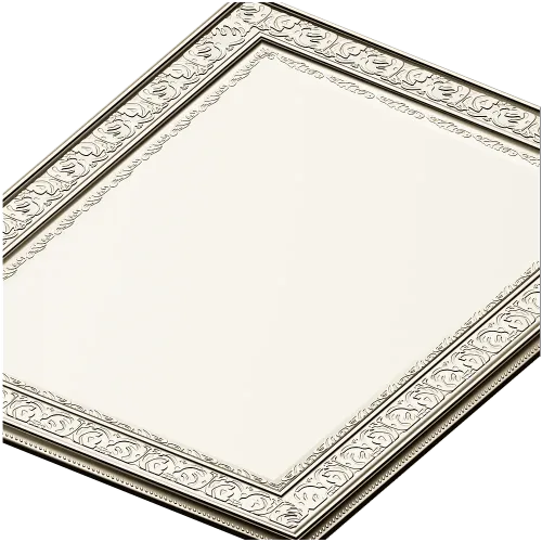 Ornate Rectangular Frame - STL 3D model for CNC milling