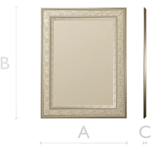 Ornate Rectangular Frame - STL 3D model for CNC milling