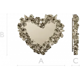 Golden Rose Heart