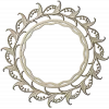 Ornamental Acanthus Round Frame - STL 3D Model for CNC