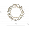 Ornamental Acanthus Round Frame - STL 3D Model for CNC
