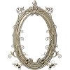 Ornate Oval Vine Frame STL 3D Model for CNC