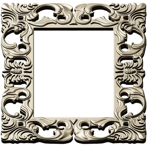 Rococo Filigree Frame - STL 3D model for CNC milling