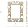 Rococo Filigree Frame - STL 3D model for CNC milling