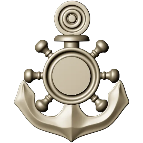 Nautical Anchor & Helm STL 3D Model for CNC