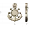 Nautical Anchor & Helm STL 3D Model for CNC