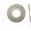 Резная круглая рамка STL для ЧПУ - венок листьев, 3D модель stl