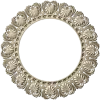 Ornate Shell Rosette - Round CNC Frame STL