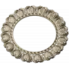 Ornate Shell Rosette - Round CNC Frame STL