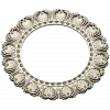 Ornate Shell Rosette - Round CNC Frame STL