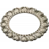 Ornate Shell Rosette - Round CNC Frame STL