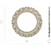 Ornate Shell Rosette - Round CNC Frame STL