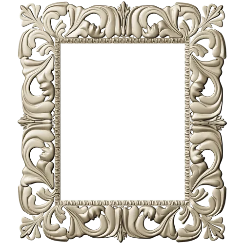 Baroque Acanthus Frame - STL 3D model for CNC carving