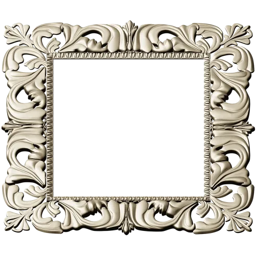 Baroque Acanthus Frame - STL 3D model for CNC carving