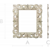 Baroque Acanthus Frame - STL 3D model for CNC carving