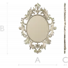 Ornamental Acanthus Oval Frame - STL 3D model for CNC