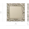 Baroque Square Frame STL 3D model for CNC milling
