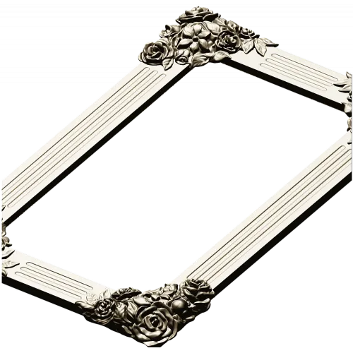 Декоративная рамка с уголками-розами - 3D STL для ЧПУ