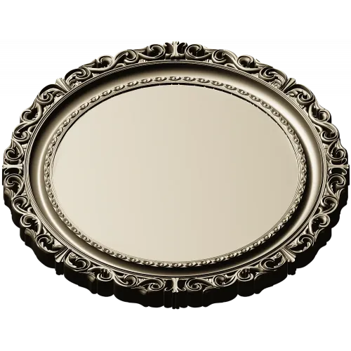 Ornate Round Frame STL - 3D Model for CNC Router