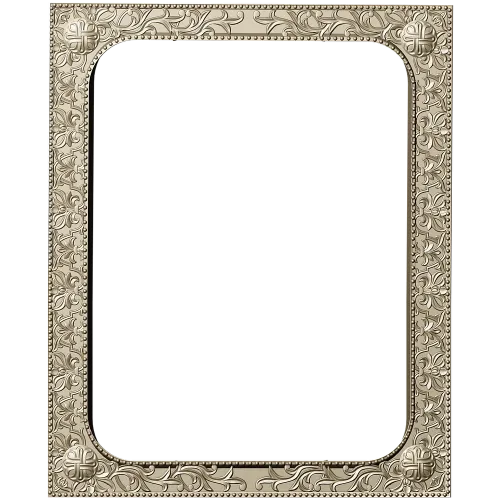 Baroque Floral Rectangular Frame STL for CNC