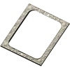 Baroque Floral Rectangular Frame STL for CNC
