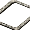 Baroque Floral Rectangular Frame STL for CNC