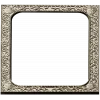 Baroque Floral Rectangular Frame STL for CNC
